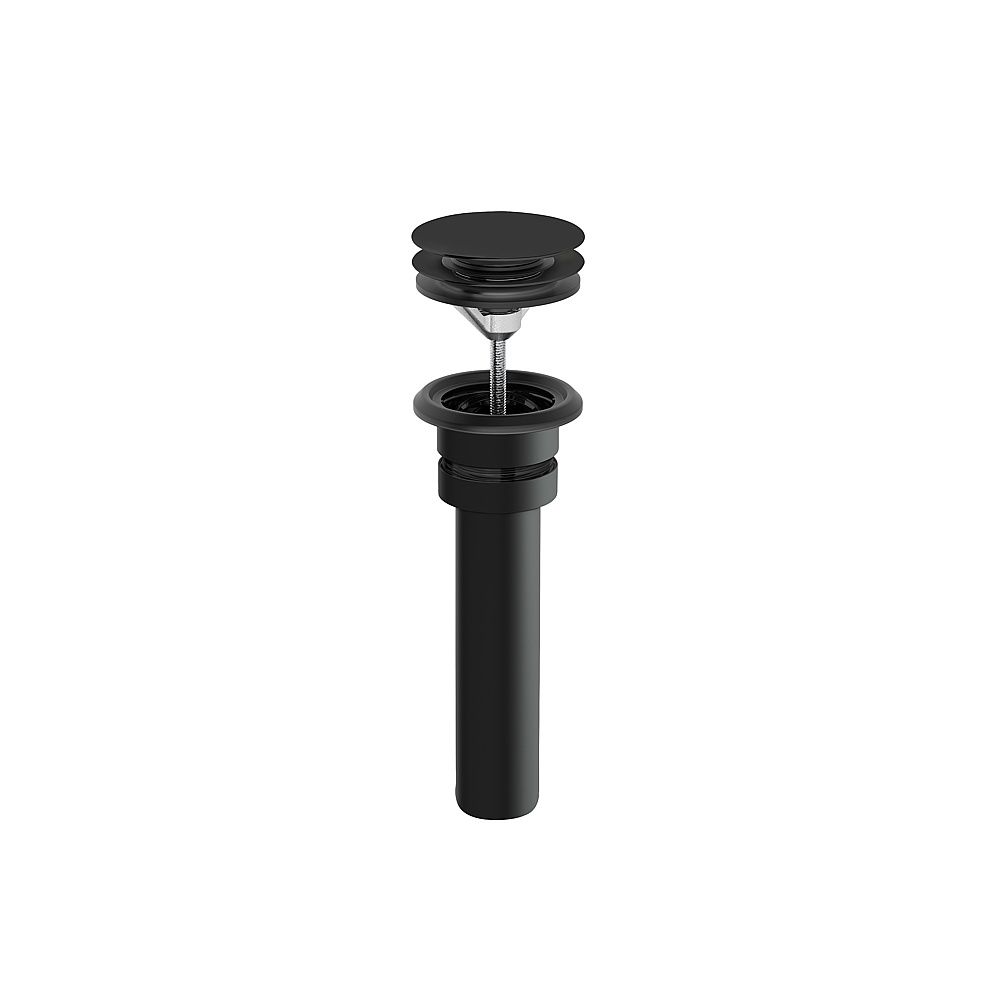 Aquabrass ABDRUNI99BK Universal Push Pop-Up Drain - Black