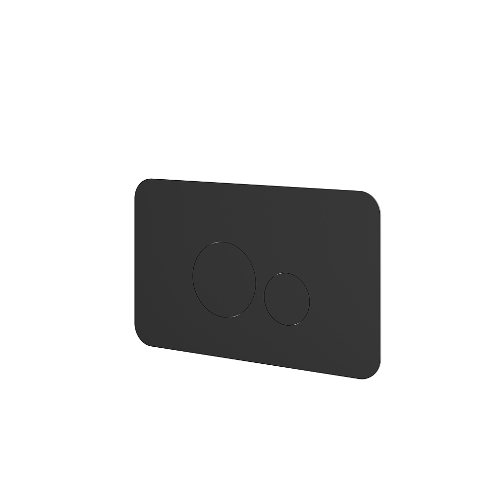 Aquabrass ABTPRFP01BK Round Flush Plate For Toilet - Black