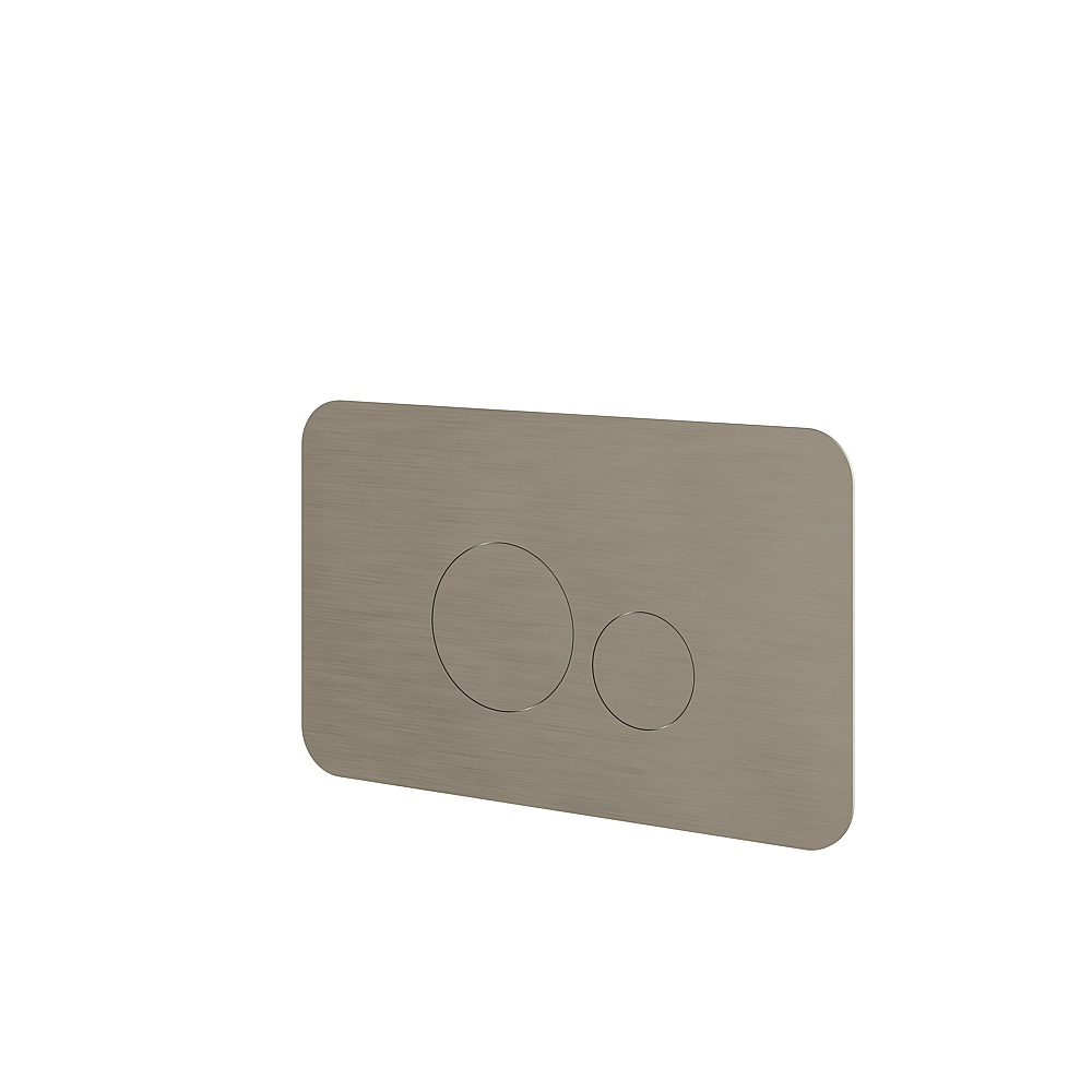 Aquabrass ABTPRFP01BBC Round Flush Plate For Toilet - Brushed Black Chrome