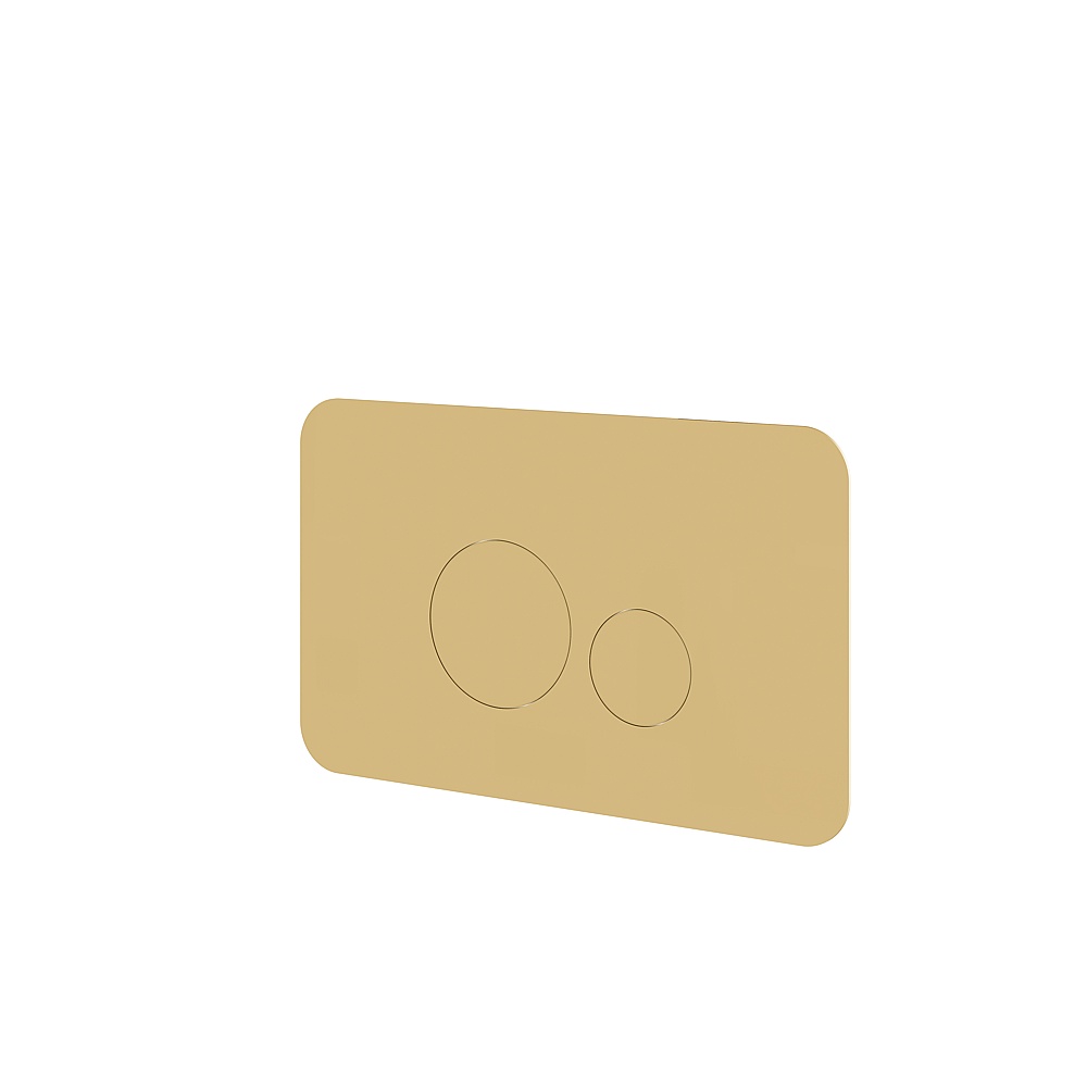 Aquabrass ABTPRFP01PGD Round Flush Plate For Toilet - Polished Gold