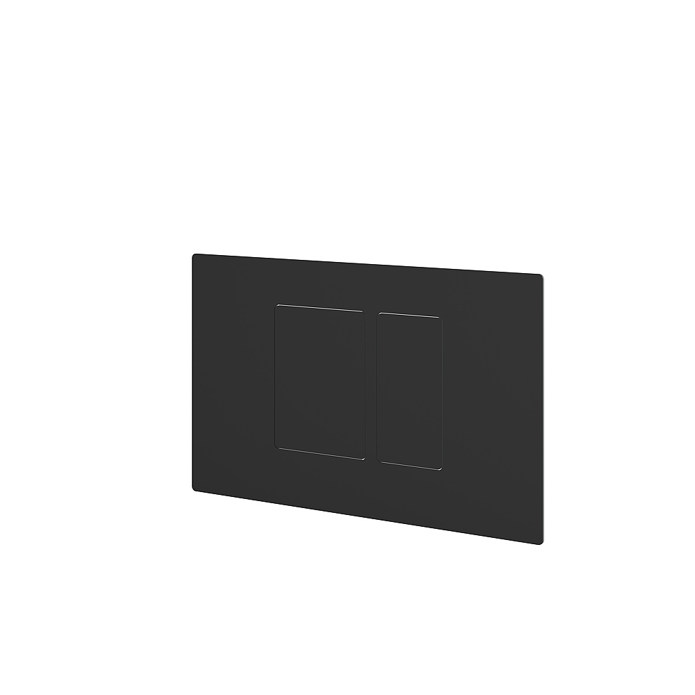 Aquabrass ABTPSFP01BK Square Flush Plate For Toilet - Black