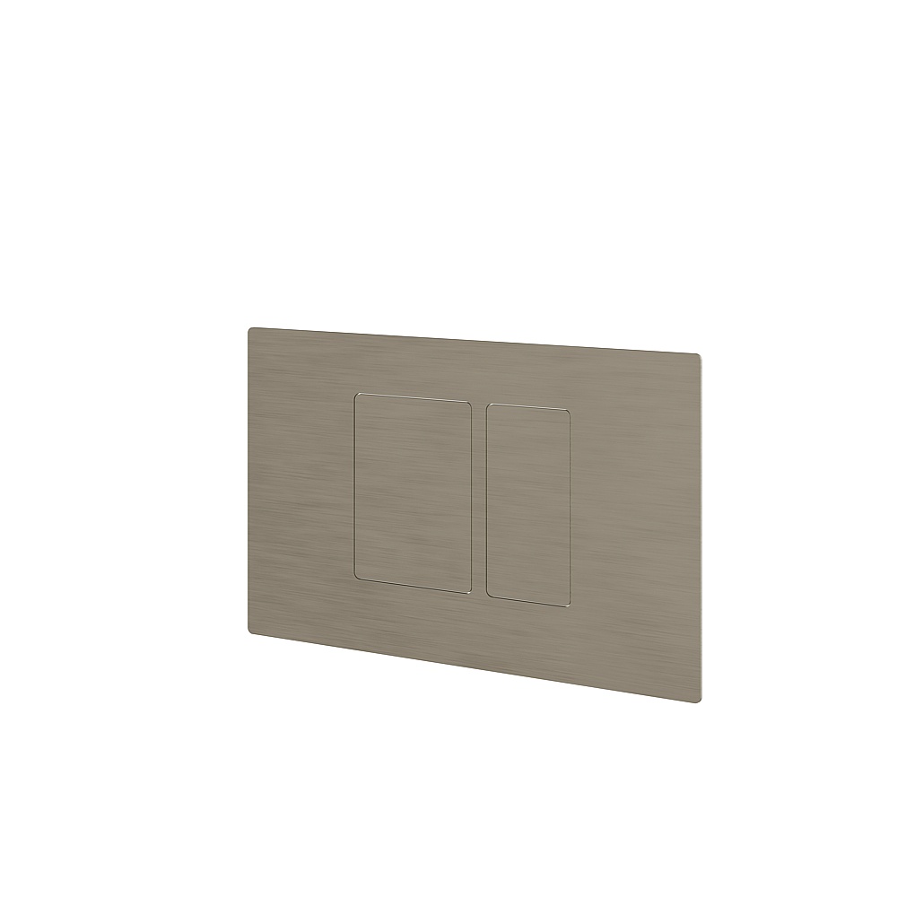 Aquabrass ABTPSFP01BBC Square Flush Plate For Toilet - Brushed Black Chrome