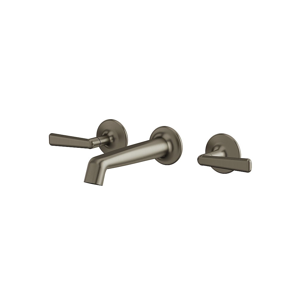 Aquabrass ABFC42029BBC Forum Wallmount Lavatory Faucet -Trim Only - Brushed Black Chrome