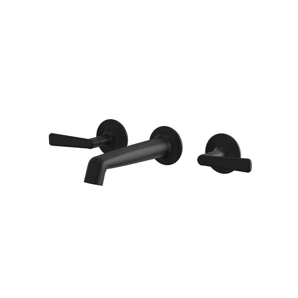 Aquabrass ABFC42029BK Forum Wallmount Lavatory Faucet -Trim Only - Black