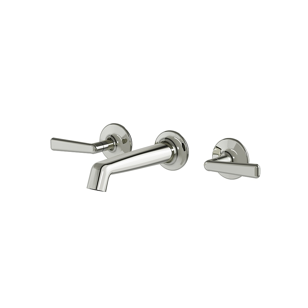 Aquabrass ABFC42029PN Forum Wallmount Lavatory Faucet -Trim Only - Polished Nickel