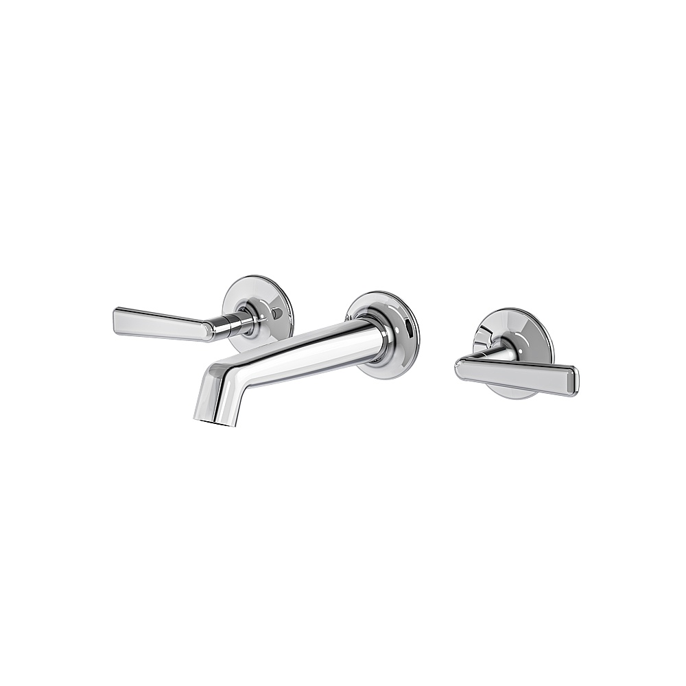 Aquabrass ABFC42029PC Forum Wallmount Lavatory Faucet -Trim Only - Polished Chrome