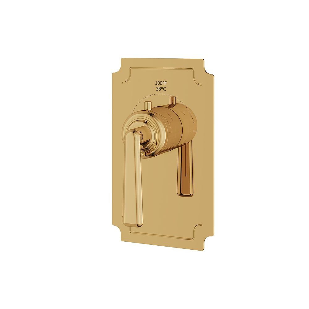 Aquabrass ABSTC3042PGD Forum Trim Set for T12000 Valve - Polished Gold
