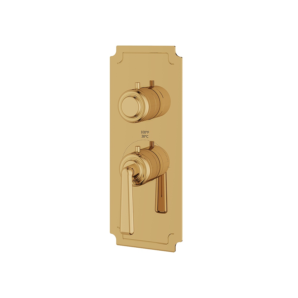 Aquabrass ABSTC3142PGD Forum Trim Set for T12001 Valve - Polished Gold