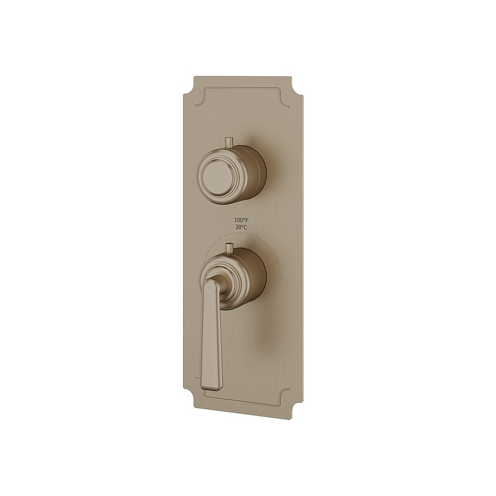 Aquabrass ABSTC3142BN Forum Trim Set for T12001 Valve - Brushed Nickel