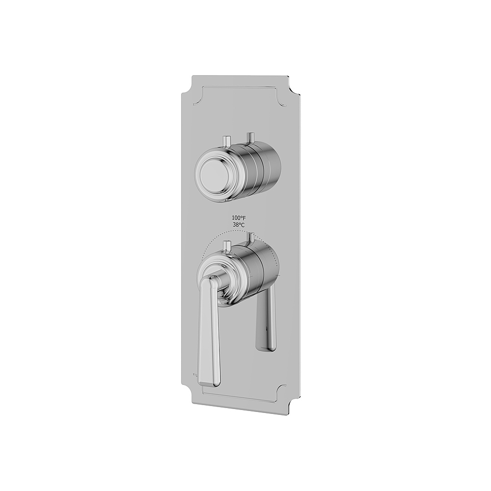 Aquabrass ABSTC3142PC Forum Trim Set for T12001 Valve - Polished Chrome
