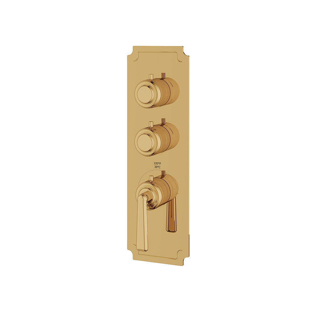 Aquabrass ABSTC3242PGD Forum Trim Set for T12002 Valve - Polished Gold