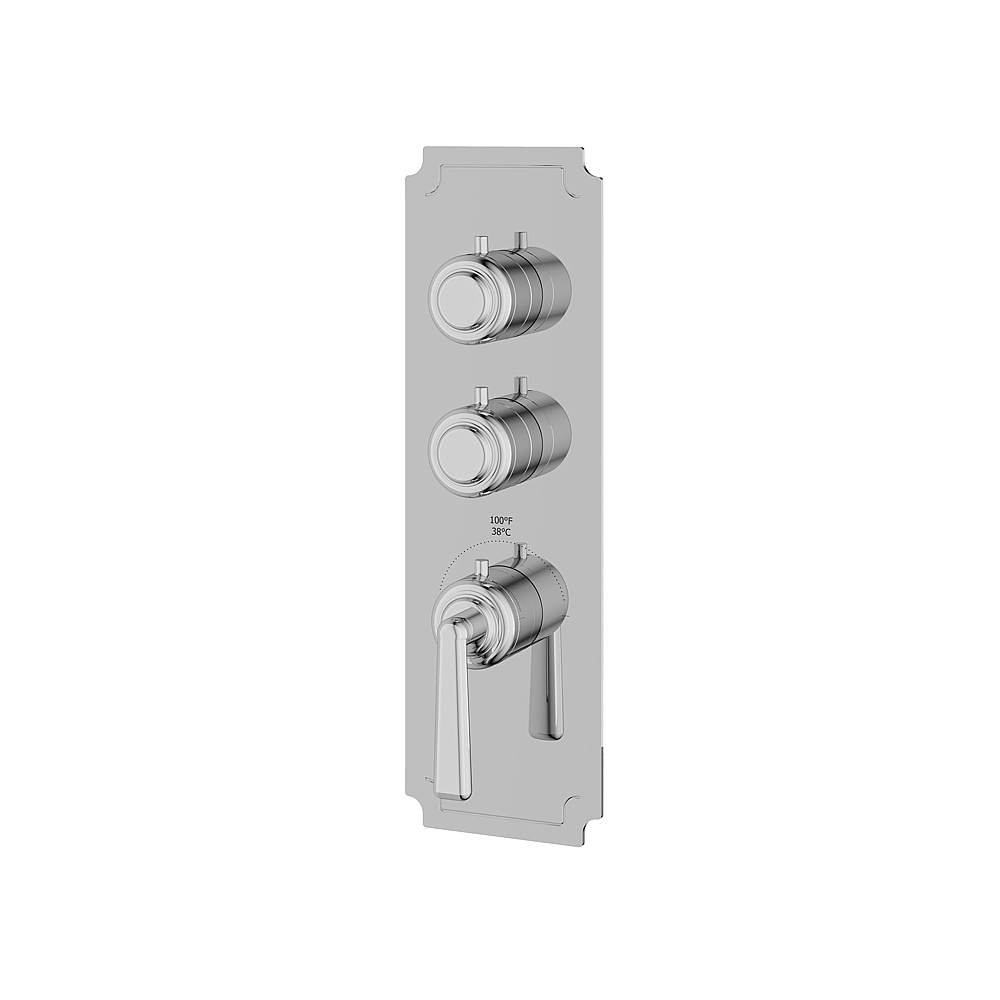 Aquabrass ABSTC3242PC Forum Trim Set for T12002 Valve - Polished Chrome