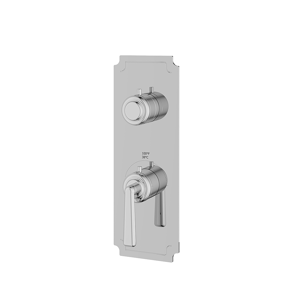 Aquabrass ABSTC8242PC Forum Trim Set 2-Way for T12123 Valve - Polished Chrome