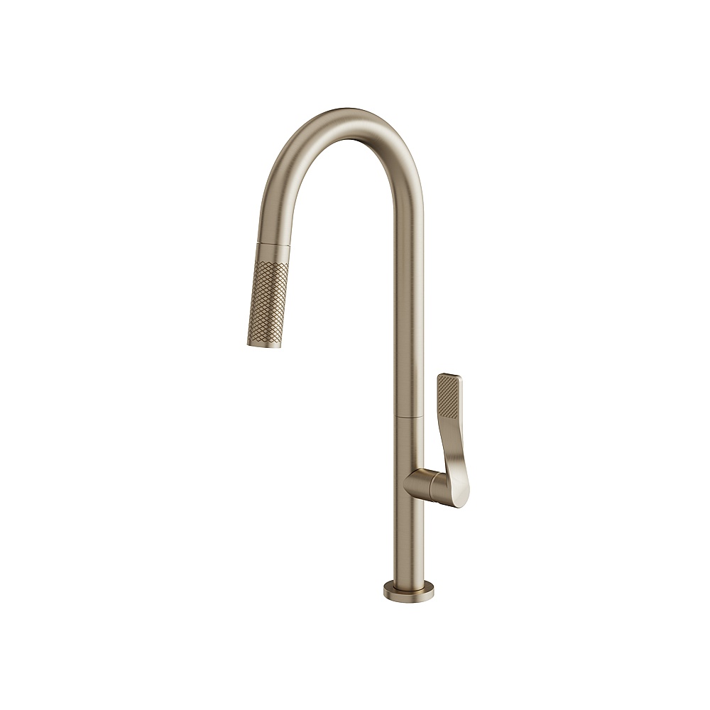 Aquabrass ABFK6745NBN Grill Pull-Down 2 Stream Kitchen Faucet - Brushed Nickel