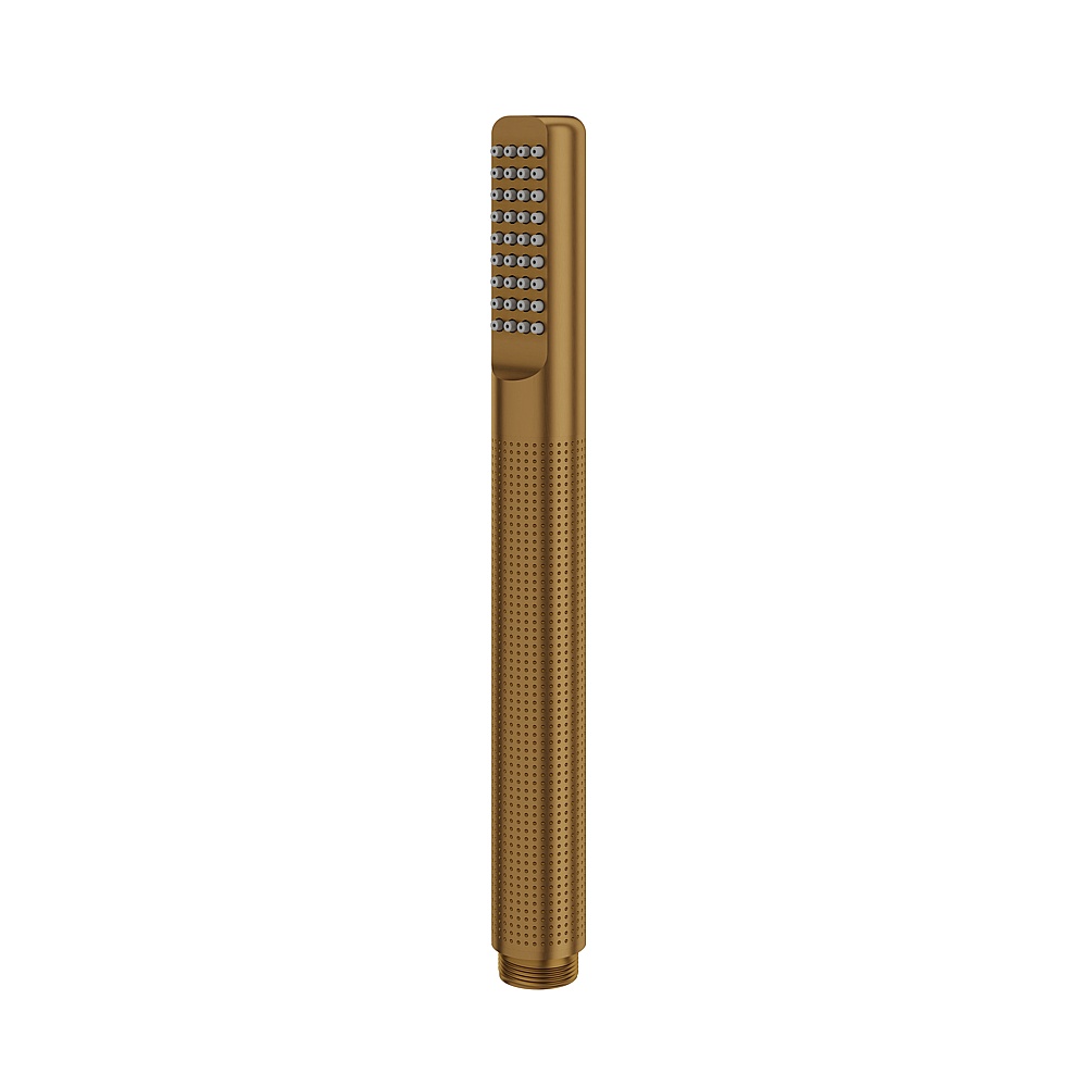Aquabrass ABHS18578BGD C67 Round Tubular Handshower - 1 Function - Brushed Gold