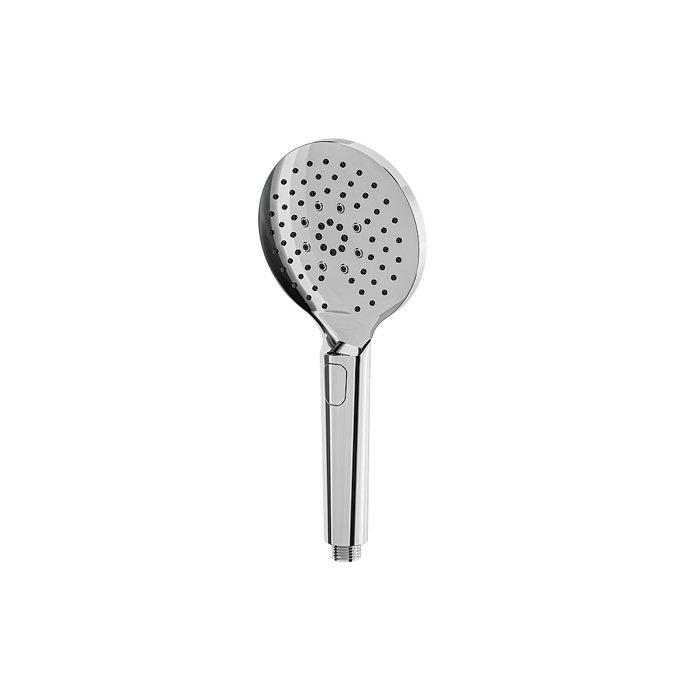 Aquabrass ABHS85265PC Round Handshower with Push Button with 3 Functions - Polished Chrome