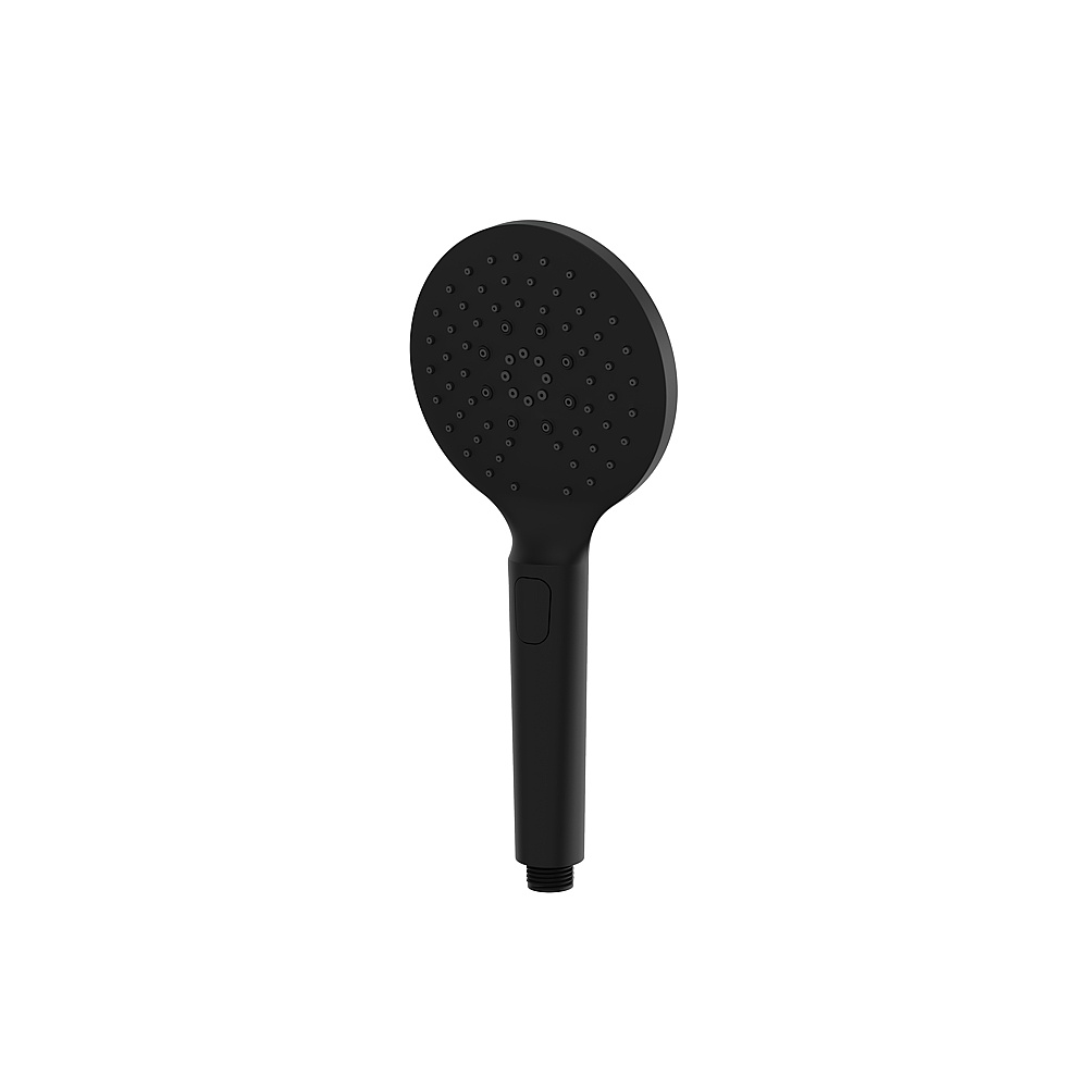 Aquabrass ABHS85265EBK Round Handshower with Push Button with 3 Functions - Electro Black