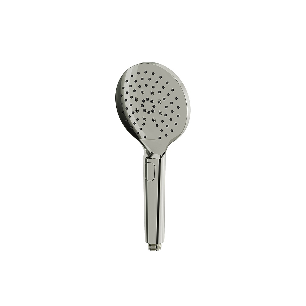 Aquabrass ABHS85265PN Round Handshower with Push Button with 3 Functions - Polished Nickel