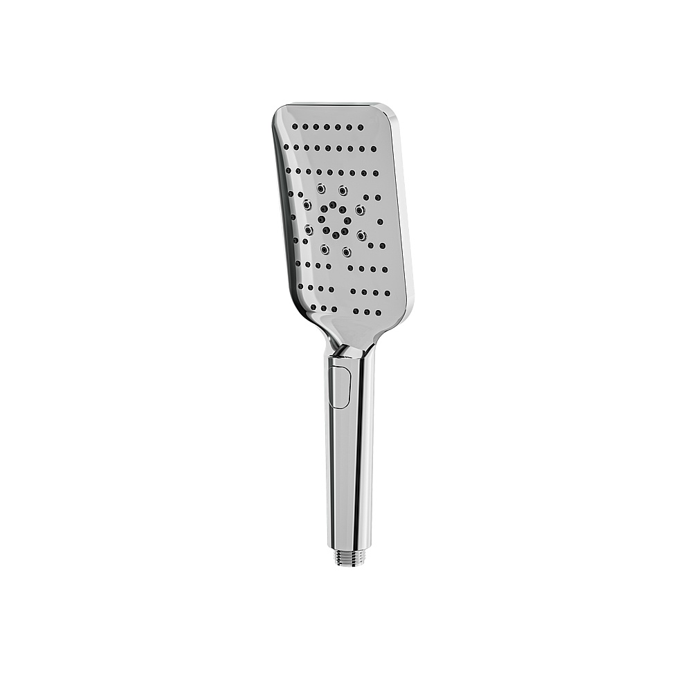 Aquabrass ABHS85154PC Square Handshower with Push Button with 3 Functions - Polished Chrome