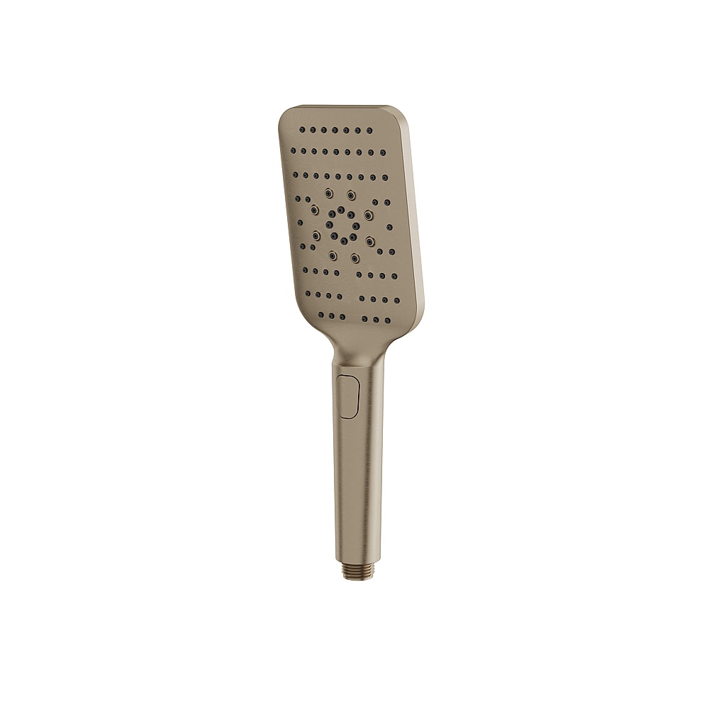 Aquabrass ABHS85154BN Square Handshower with Push Button with 3 Functions - Brushed Nickel