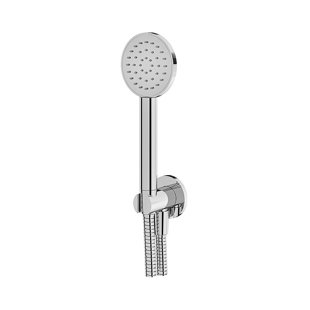 Aquabrass ABSCHSS365PC Round Handshower Set - Polished Chrome