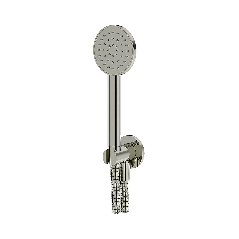 Aquabrass ABSCHSS365PN Round Handshower Set - Polished Nickel