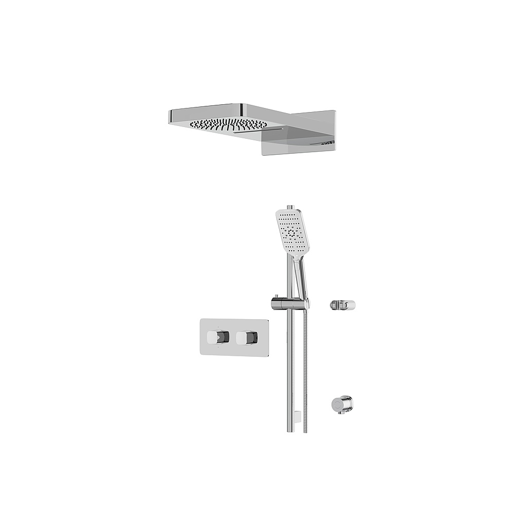 Aquabrass ABSZINABOX04PC Inabox Shower Faucet 3-Way Shared - Polished Chrome