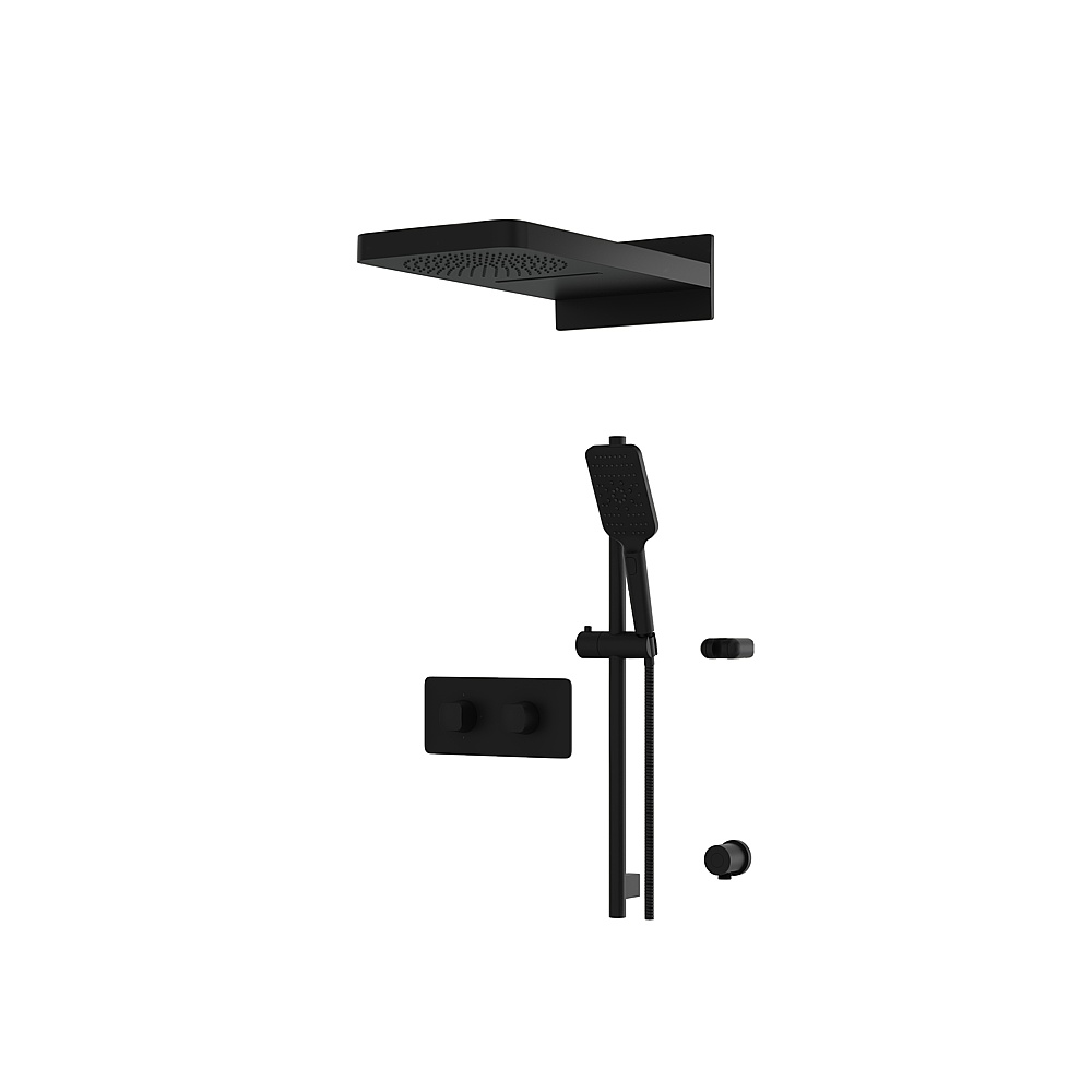 Aquabrass ABSZINABOX04GEBK Inabox Shower Faucet 3-Way Non Shared - Electro Black