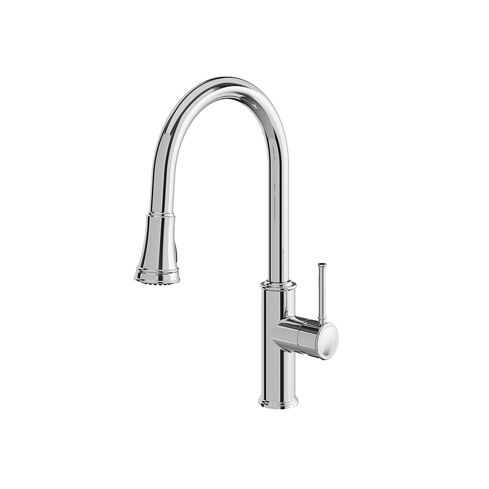 Aquabrass ABFK6845NPC Margherita Pull-Down 2 Stream Kitchen Faucet - Polished Chrome
