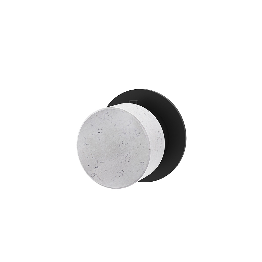 Aquabrass ABSTRM92BCBK Marmo Trim 2-Way for 61934 Valve - White Carrara Black