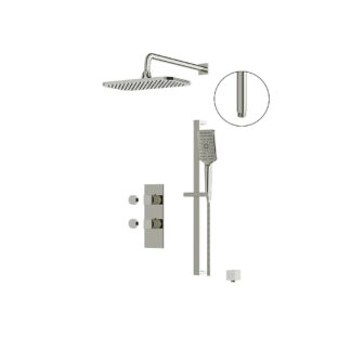Aquabrass ABSZMIAMIBOX01PN Miamibox 01 Shower Faucet 2-Way Shared - Polished Nickel