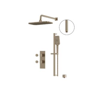 Aquabrass ABSZMIAMIBOX01BN Miamibox 01 Shower Faucet 2-Way Shared - Brushed Nickel