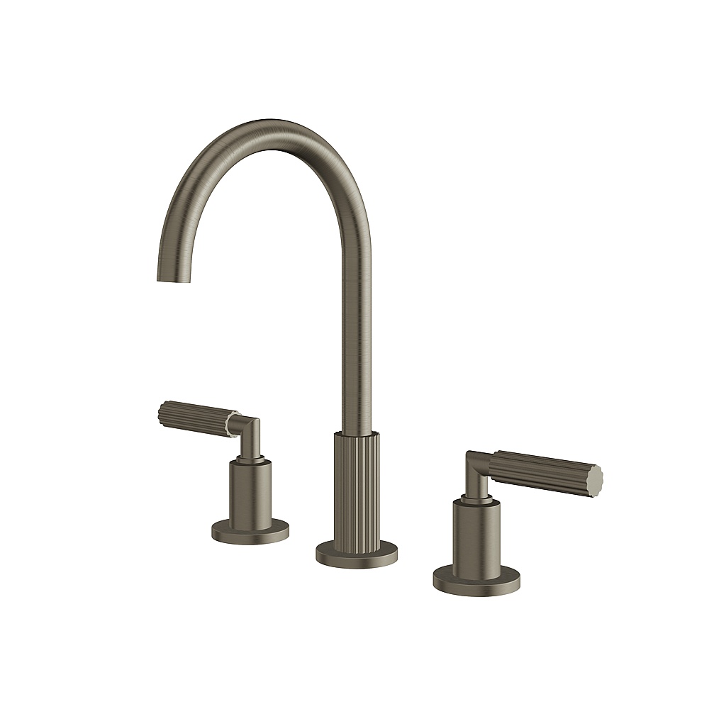 Aquabrass ABFB49016BBC Montebello Widespread Lavatory Faucet - Brushed Black Chrome