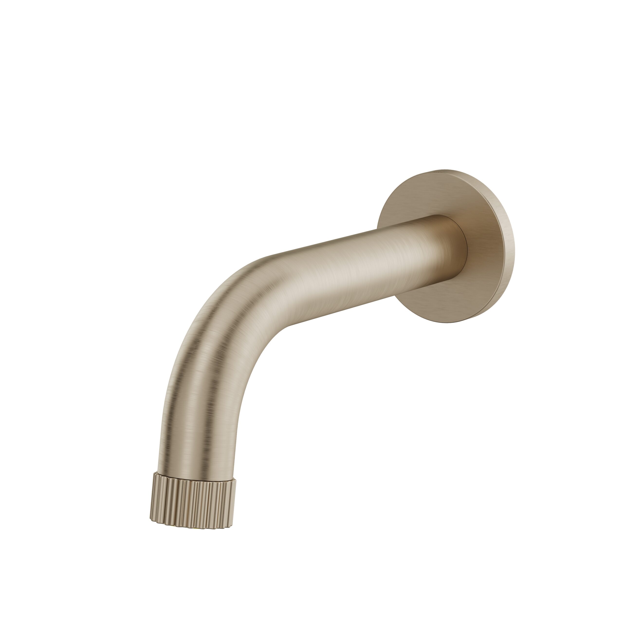 Aquabrass ABSC49032BN Montebello Tub Spout No Diverter - Brushed Nickel