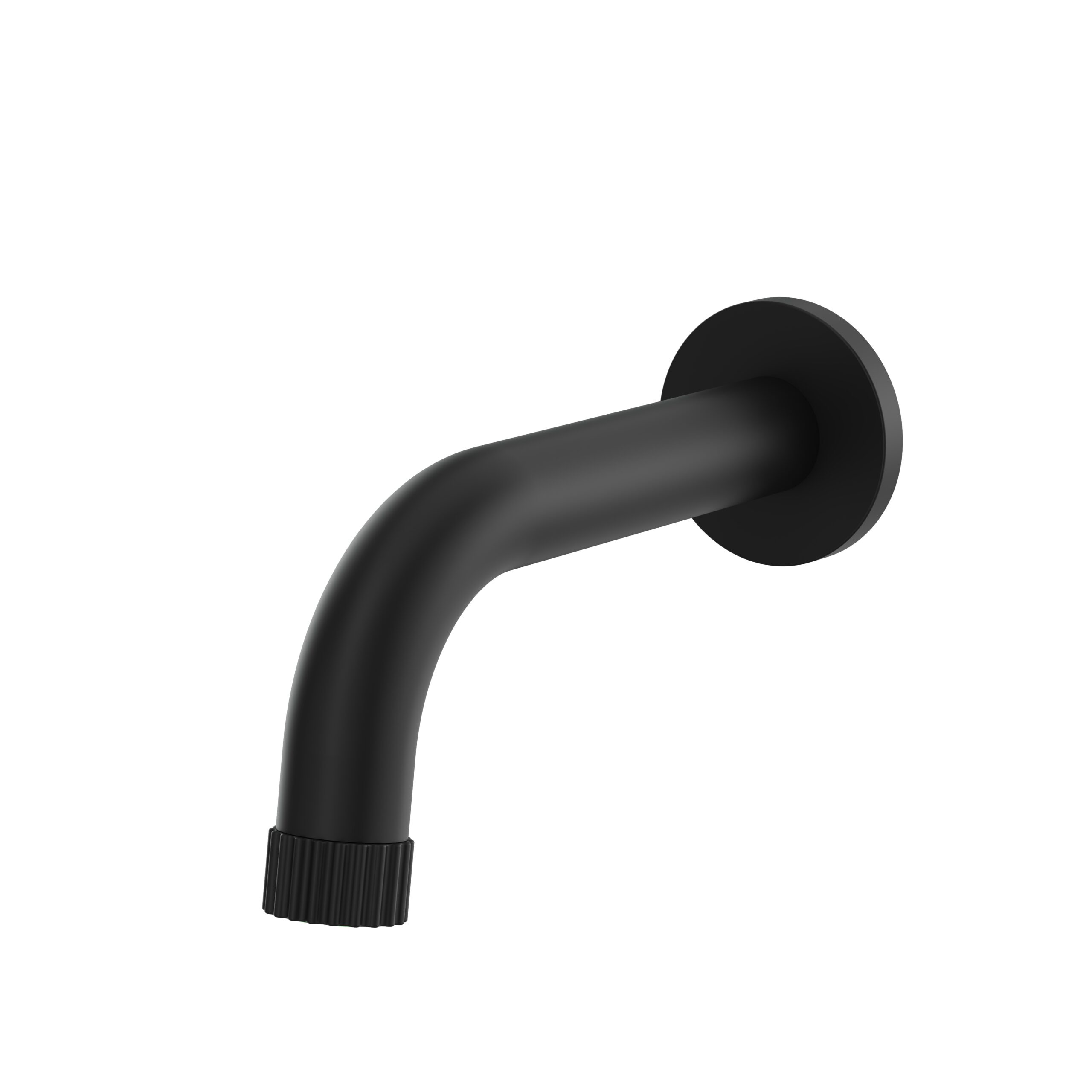 Aquabrass ABSC49032BK Montebello Tub Spout No Diverter - Black