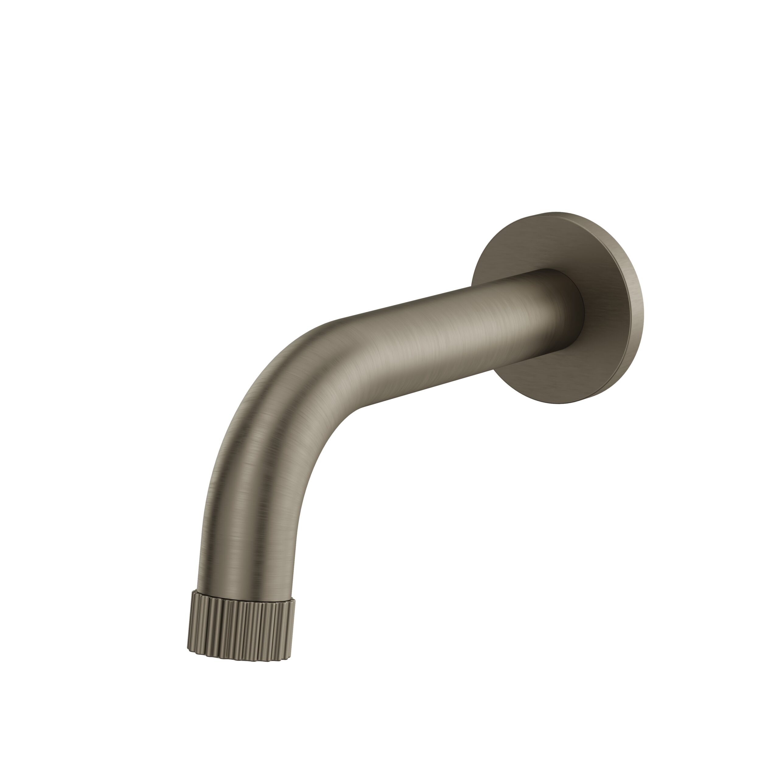 Aquabrass ABSC49032BBC Montebello Tub Spout No Diverter - Brushed Black Chrome