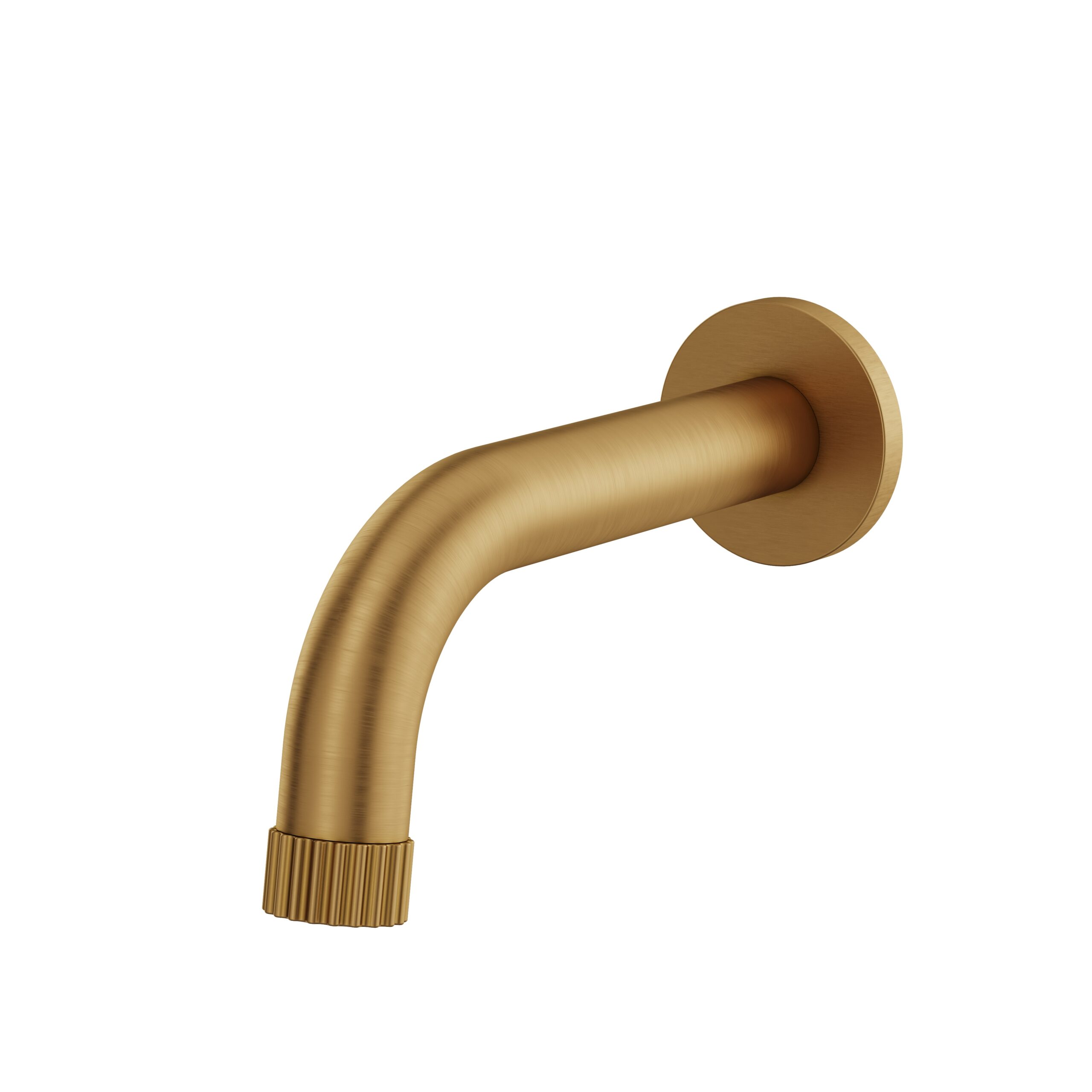 Aquabrass ABSC49032BGD Montebello Tub Spout No Diverter - Brushed Gold
