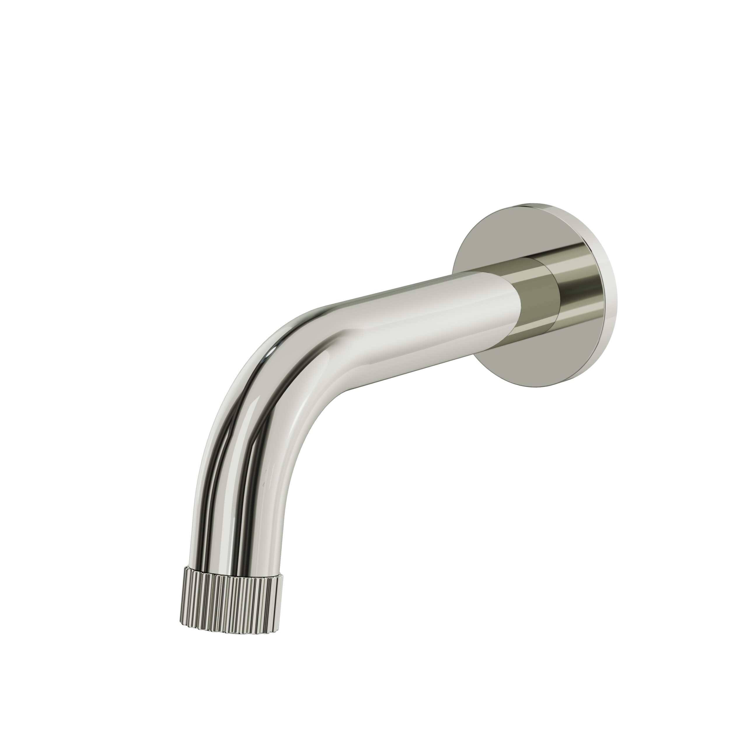 Aquabrass ABSC49032PN Montebello Tub Spout No Diverter - Polished Nickel