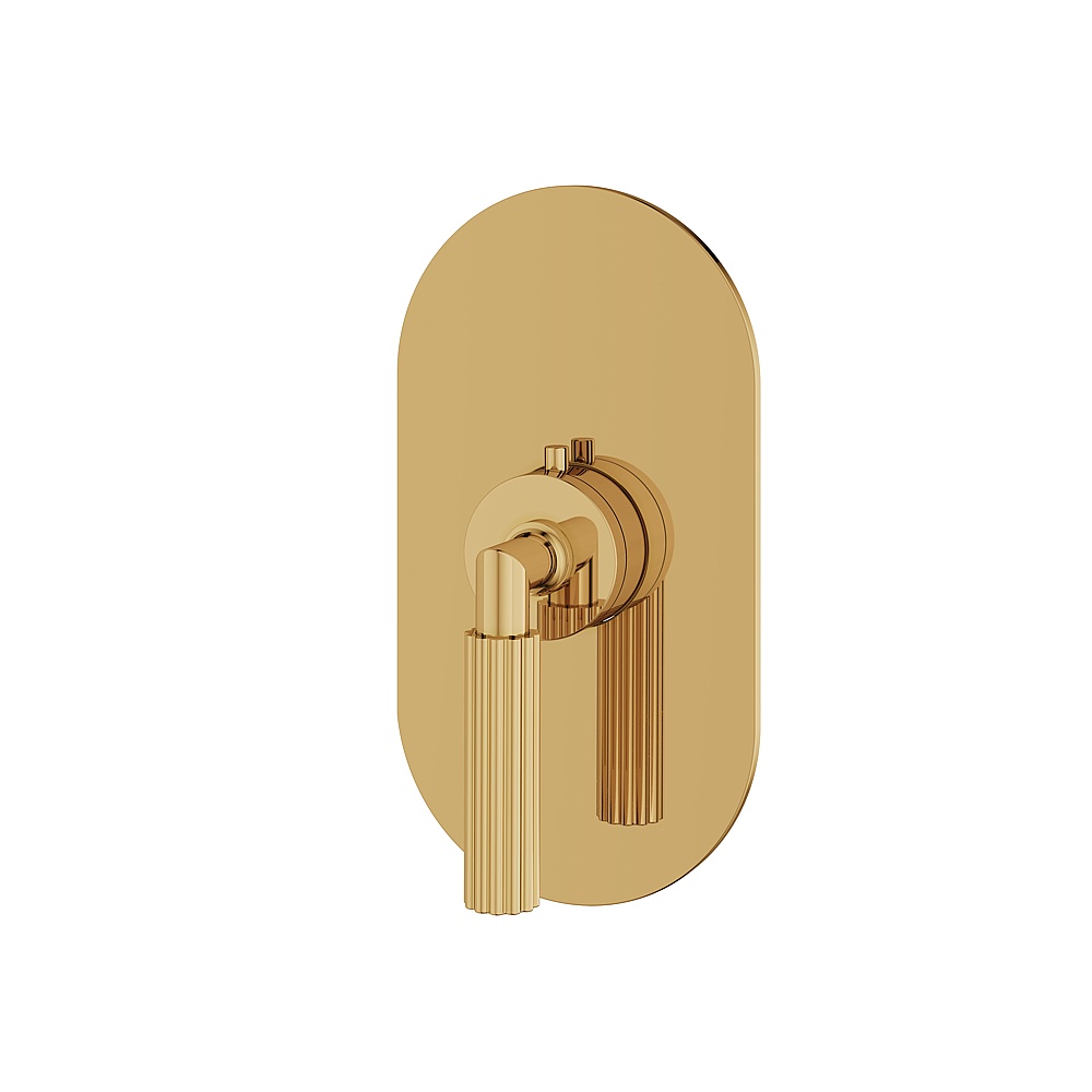 Aquabrass ABSTR3049PGD Montebello Trim Set for T12000 Valve - Polished Gold
