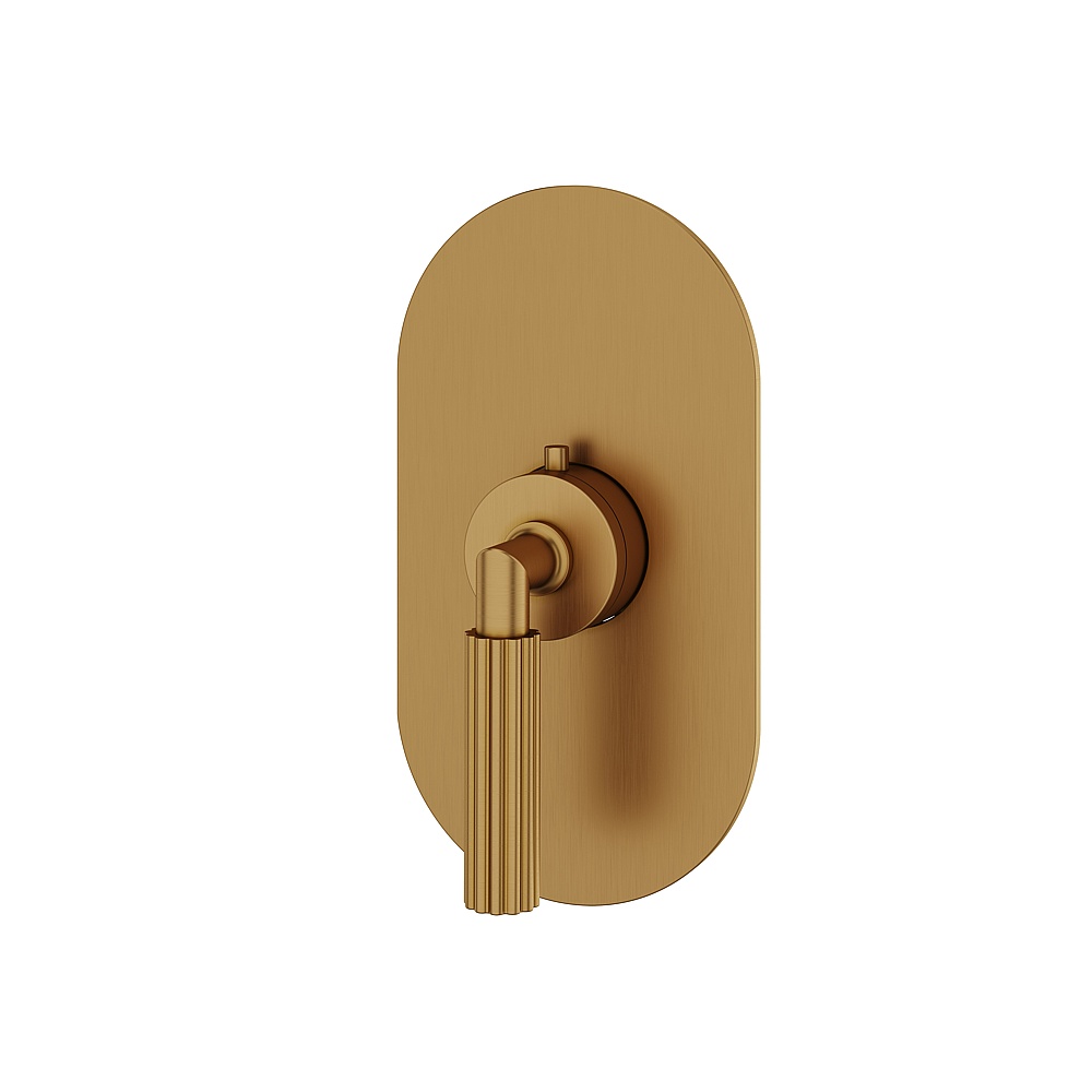 Aquabrass ABSTR3049BGD Montebello Trim Set for T12000 Valve - Brushed Gold
