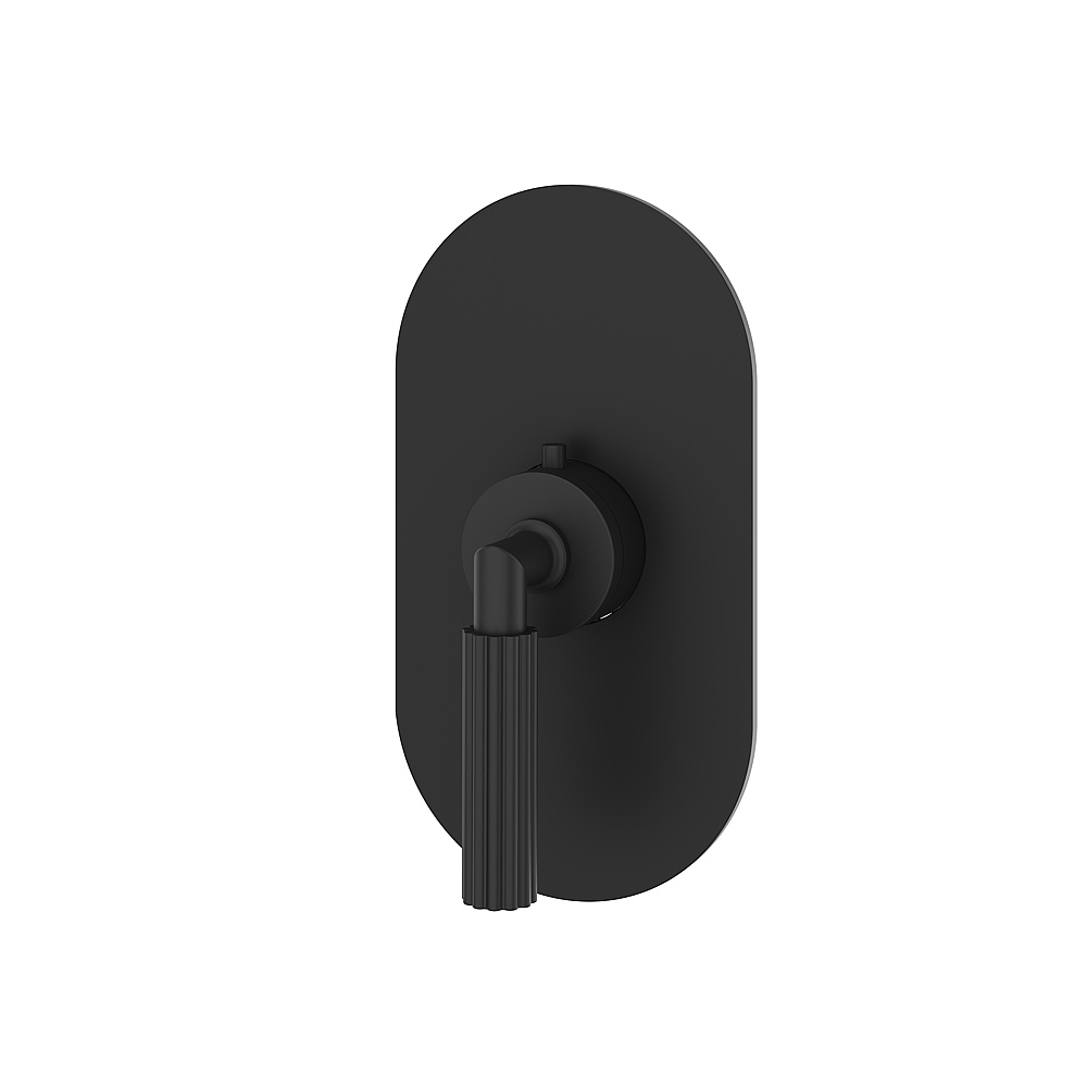 Aquabrass ABSTR3049BK Montebello Trim Set for T12000 Valve - Black
