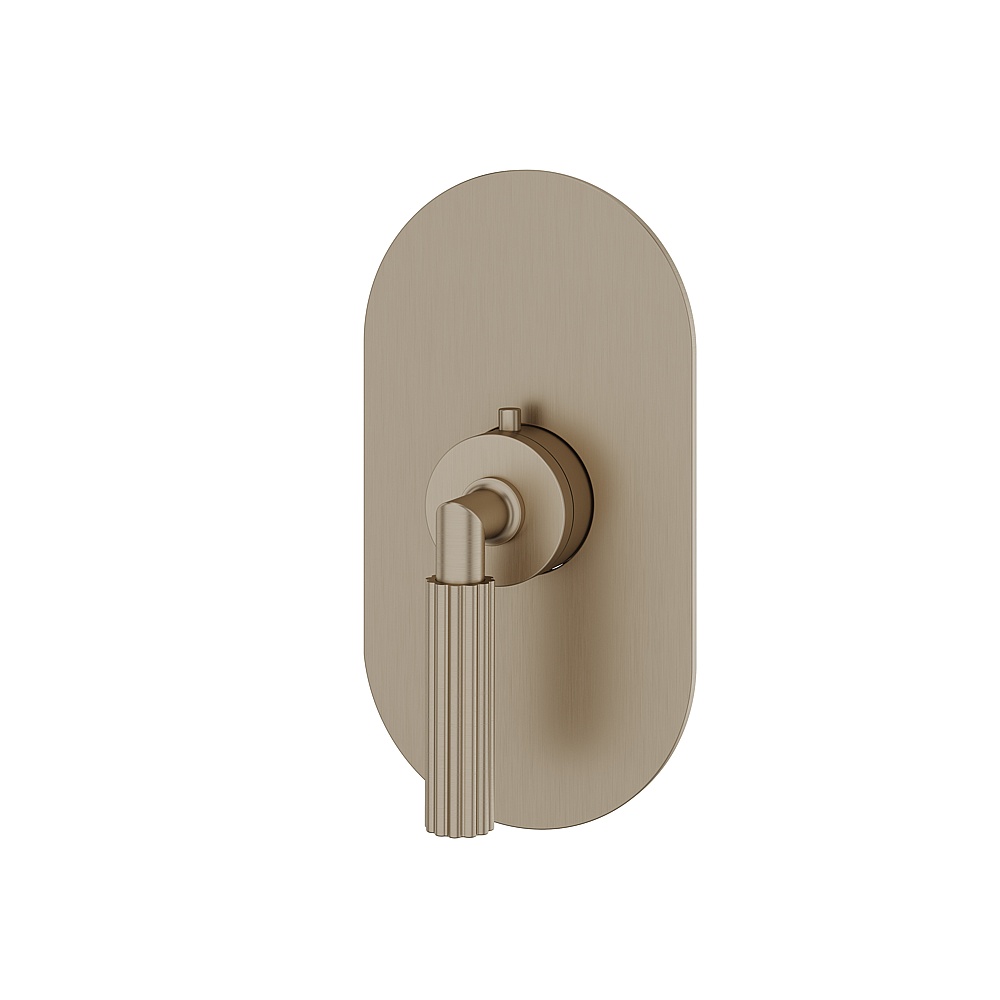 Aquabrass ABSTR3049BN Montebello Trim Set for T12000 Valve - Brushed Nickel