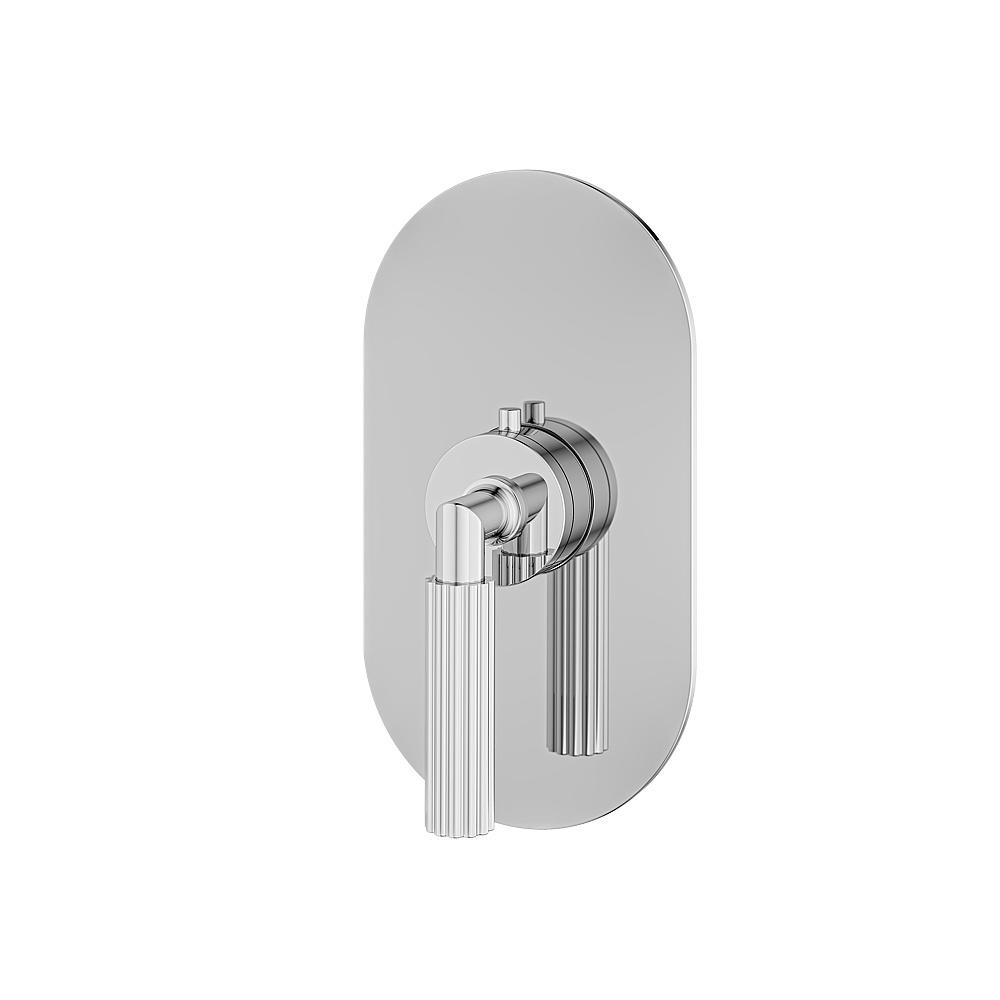 Aquabrass ABSTR3049PC Montebello Trim Set for T12000 Valve - Polished Chrome