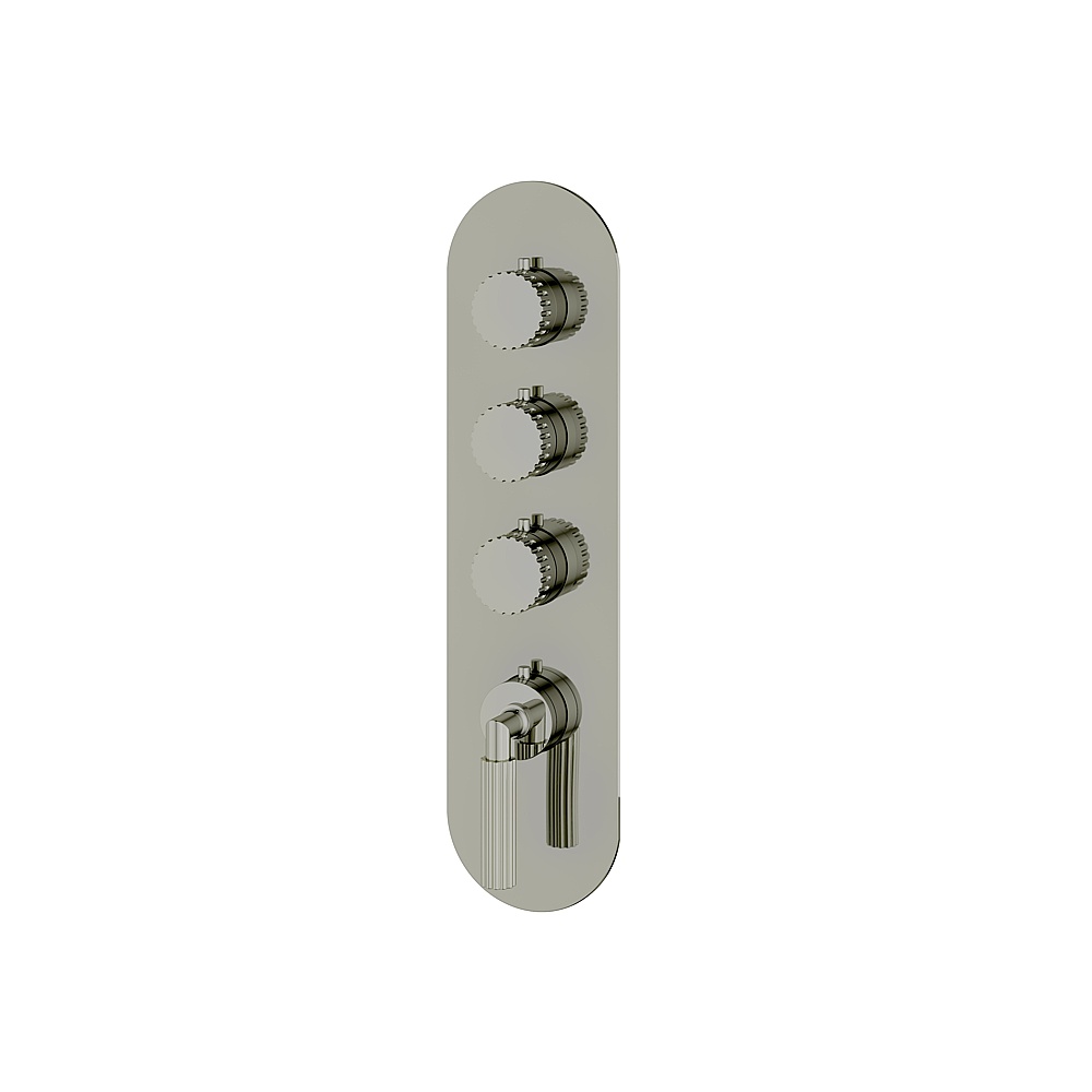 Aquabrass ABSTR3349PN Montebello Trim Set for T12003 Valve - Polished Nickel