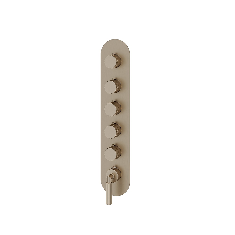 Aquabrass ABSTR3549BN Montebello Trim Set for T12005 Valve - Brushed Nickel