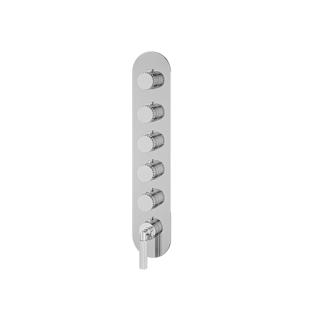 Aquabrass ABSTR3549PC Montebello Trim Set for T12005 Valve - Polished Chrome