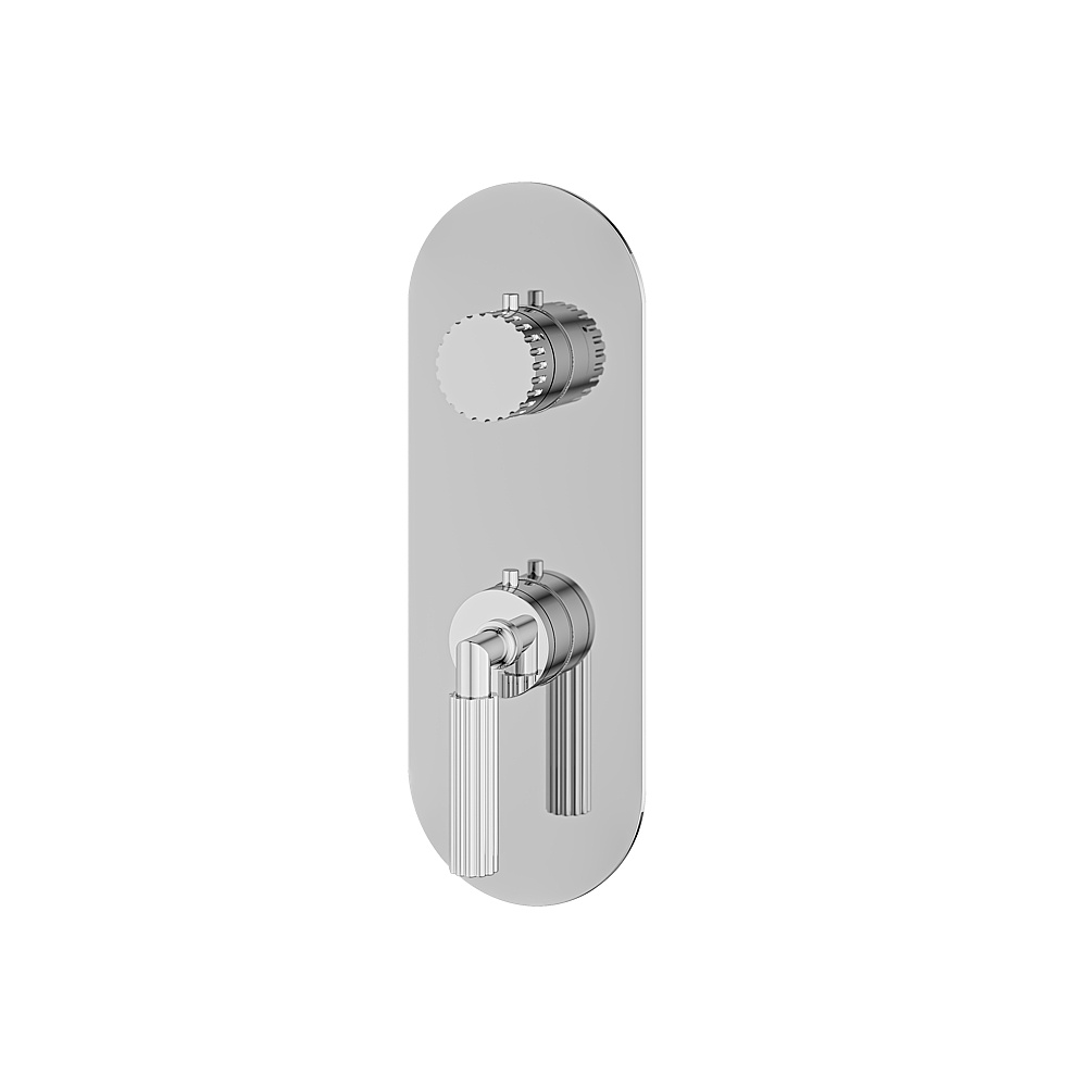 Aquabrass ABSTR8249PC Montebello Trim Set 2-Way for T12123 - Polished Chrome
