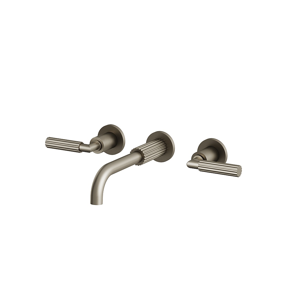 Aquabrass ABFC49029BBC Montebello Wall Lavatory Faucet Trim Only - Brushed Black Chrome