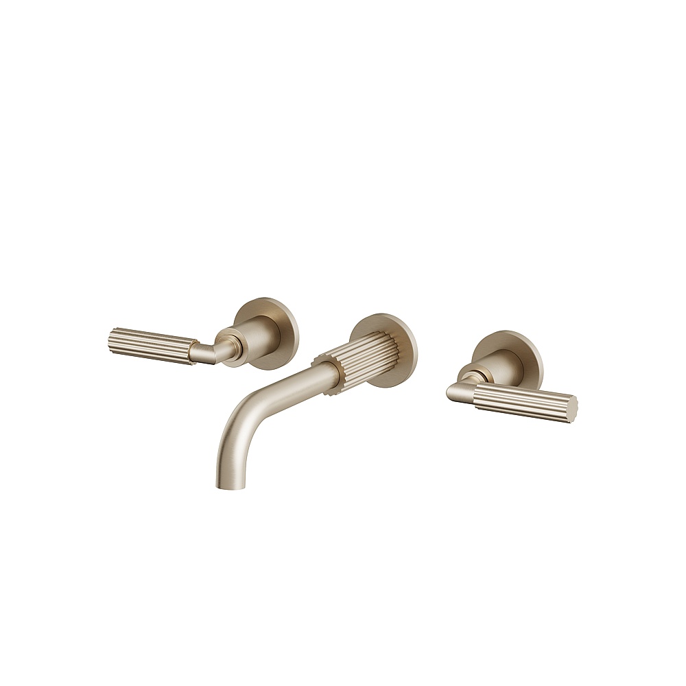 Aquabrass ABFC49029BN Montebello Wall Lavatory Faucet Trim Only - Brushed Nickel