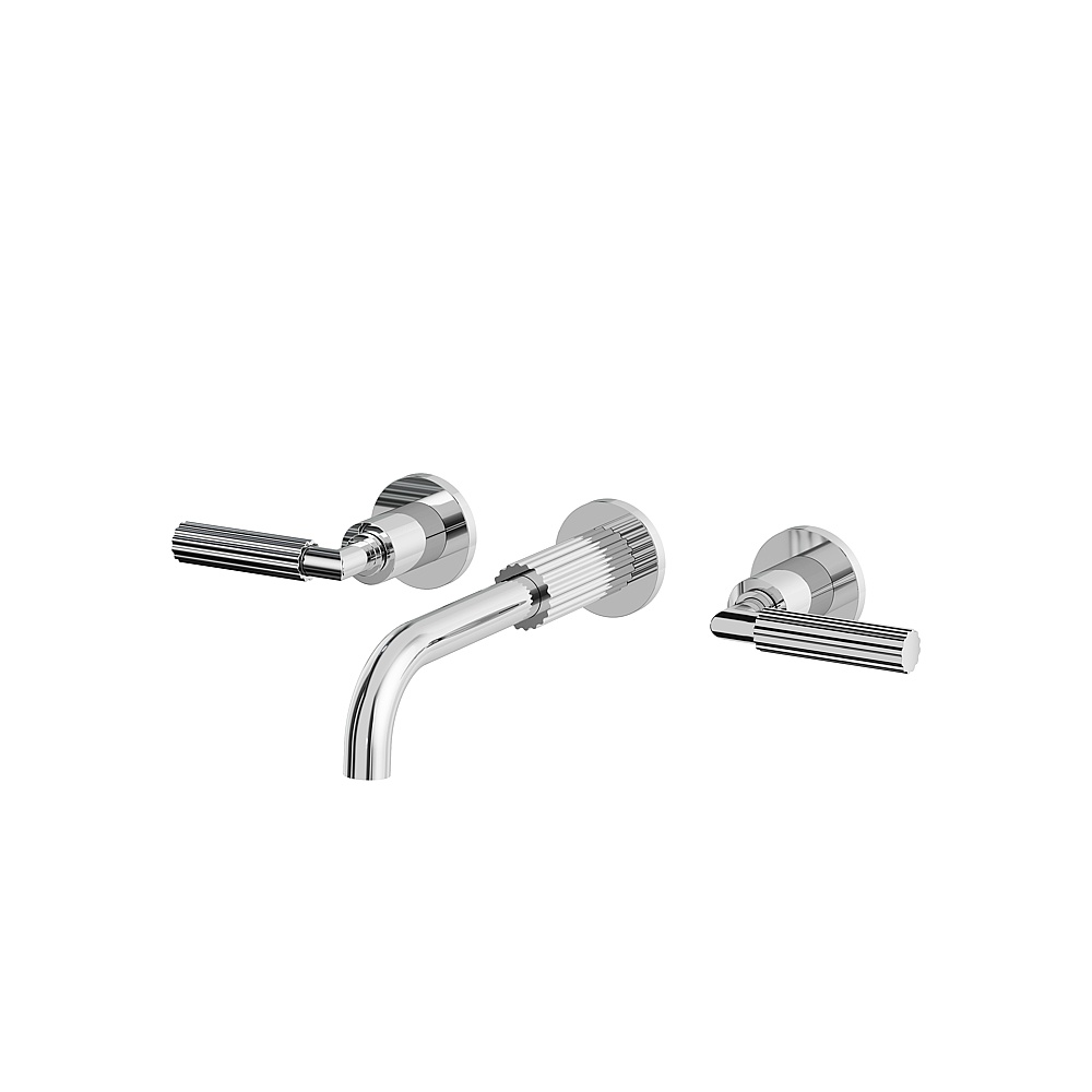 Aquabrass ABFC49029PC Montebello Wall Lavatory Faucet Trim Only - Polished Chrome